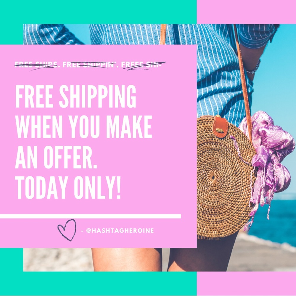 Free shipping when you make an offer on ANY item!